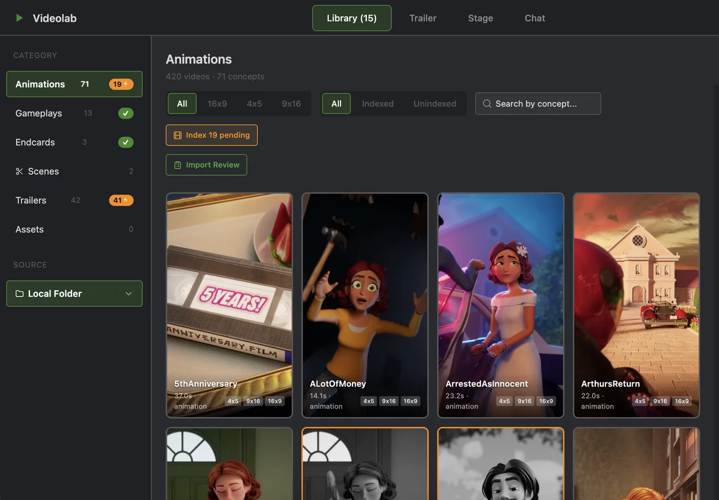 Animations library