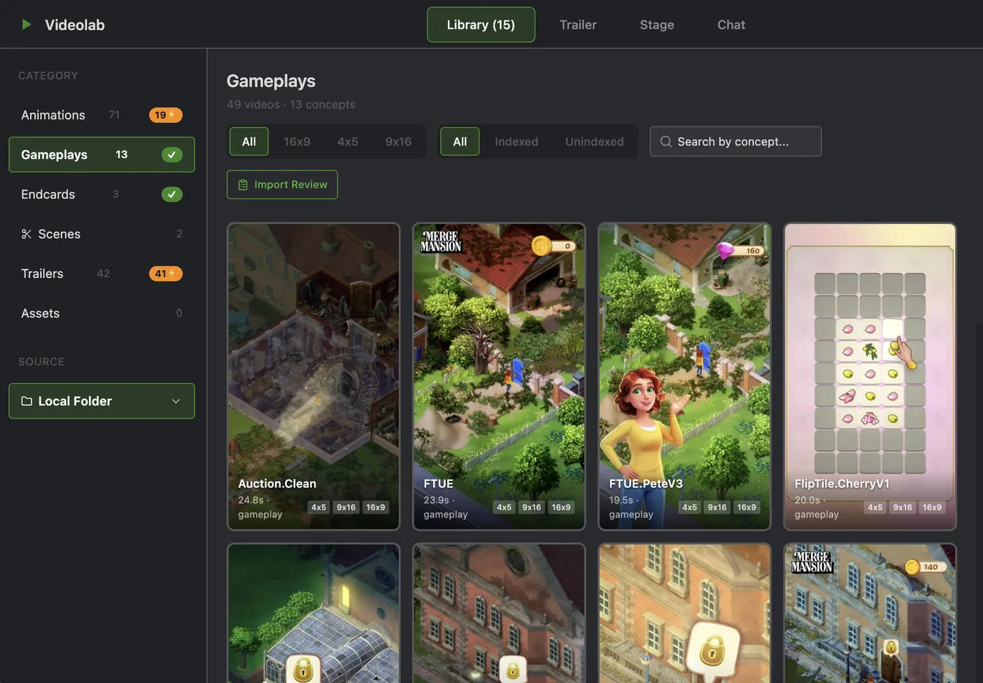 Gameplays library